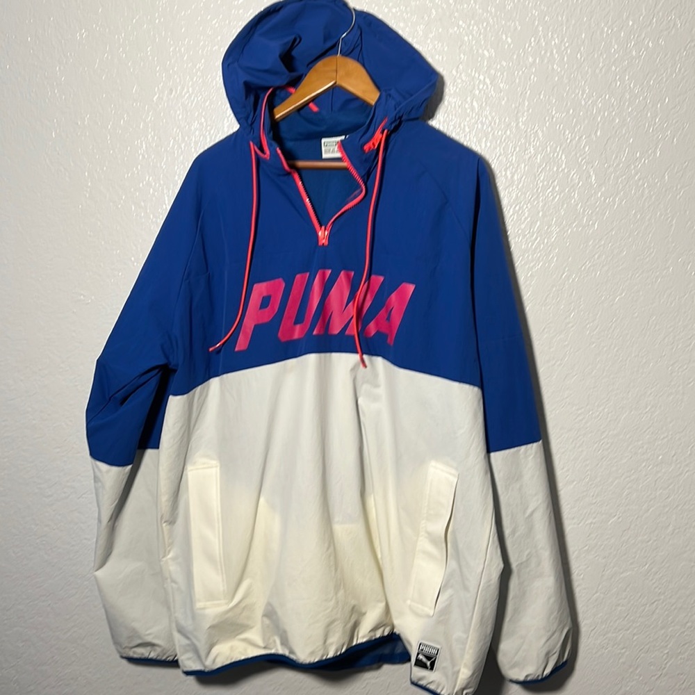Puma 1/4 Zip Jacket with great hoodie size XXL